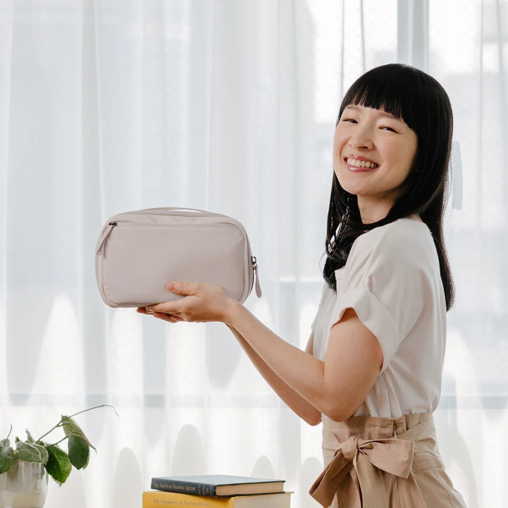 Kon Mari x Orbitkey 2-in-1 Tech Accessory Pouch