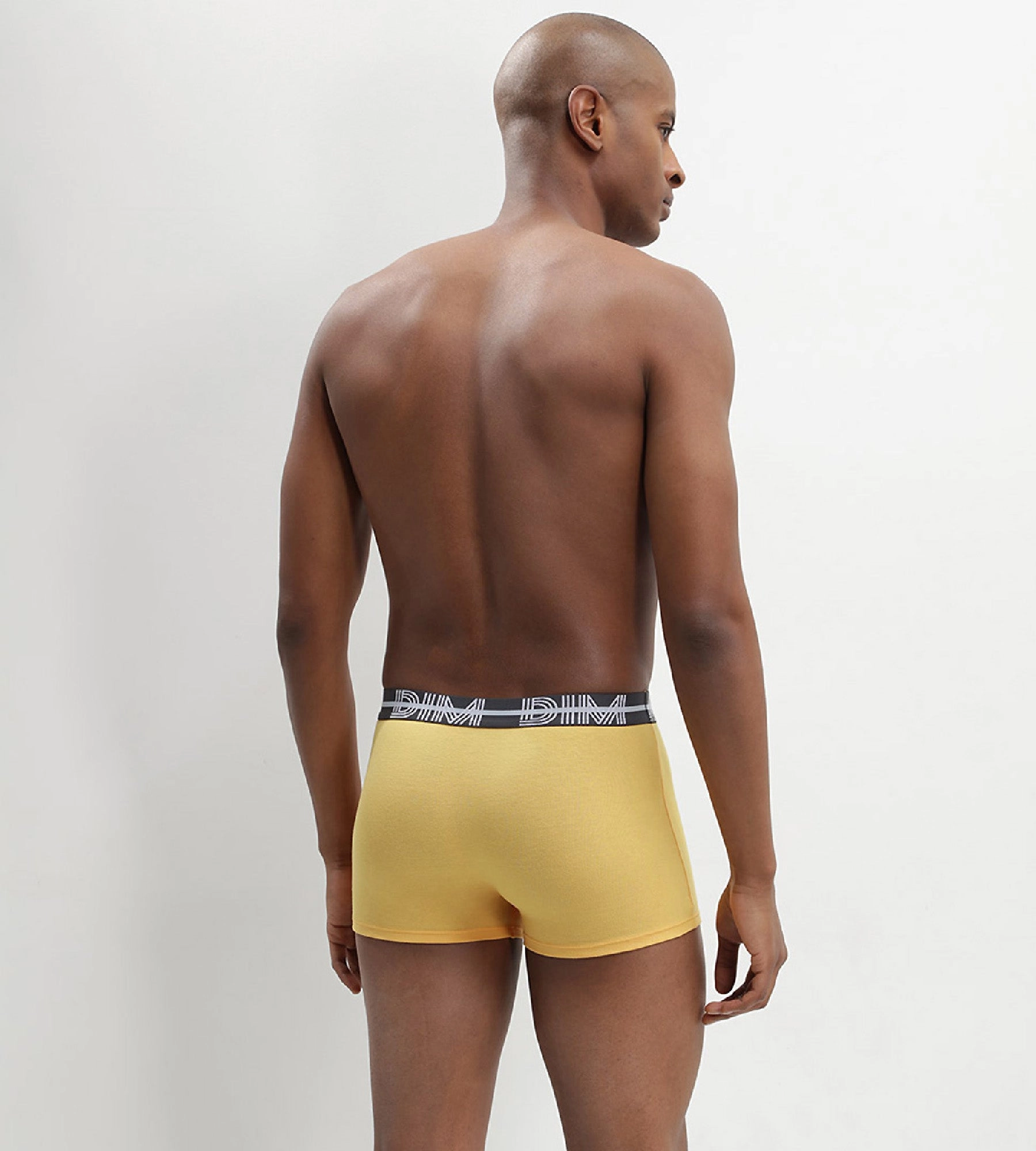 Lot de 3 boxers coton stretch ceinture graphique bleu Dim Powerful