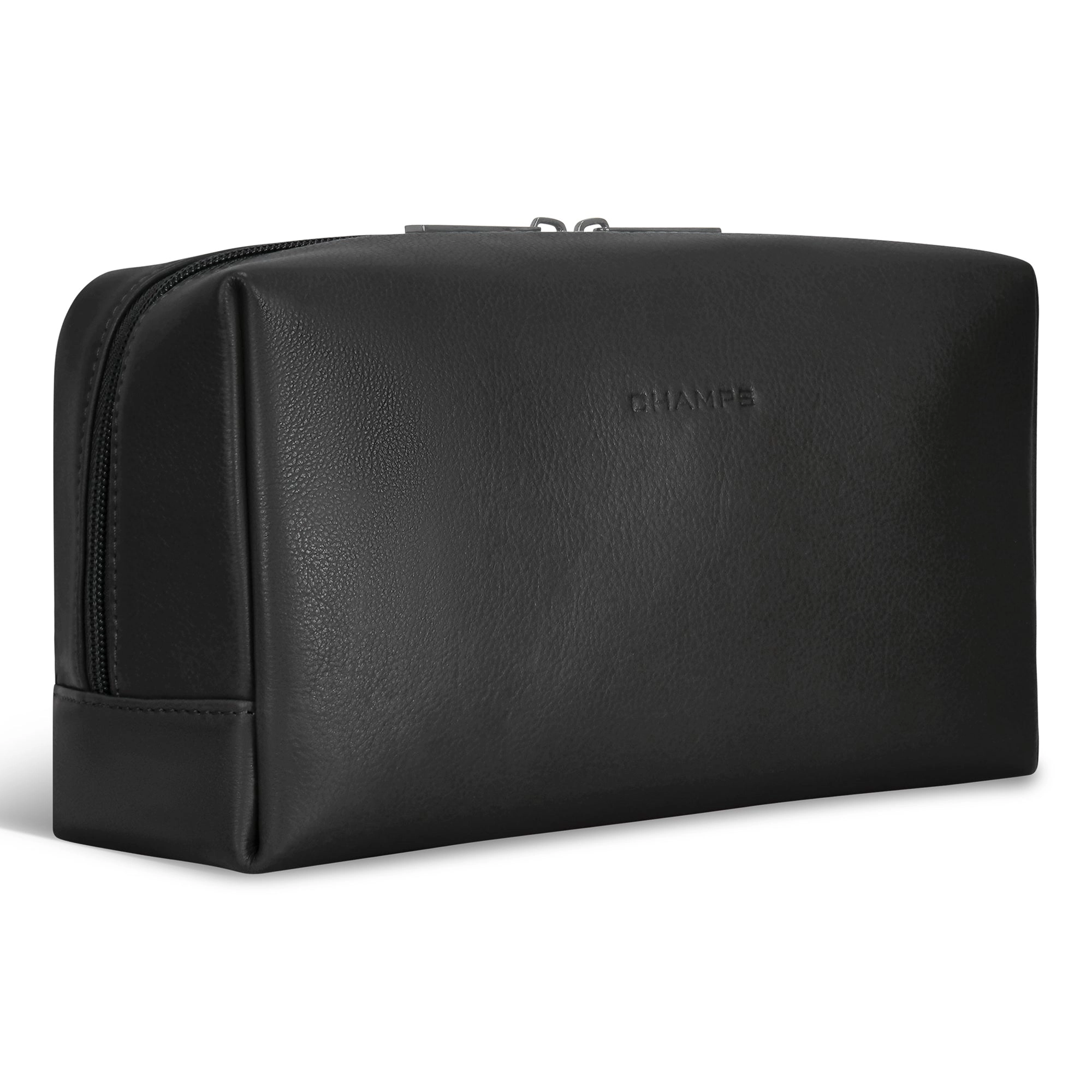 Onyx / Leather Toiletry Bag *Drop Ship*