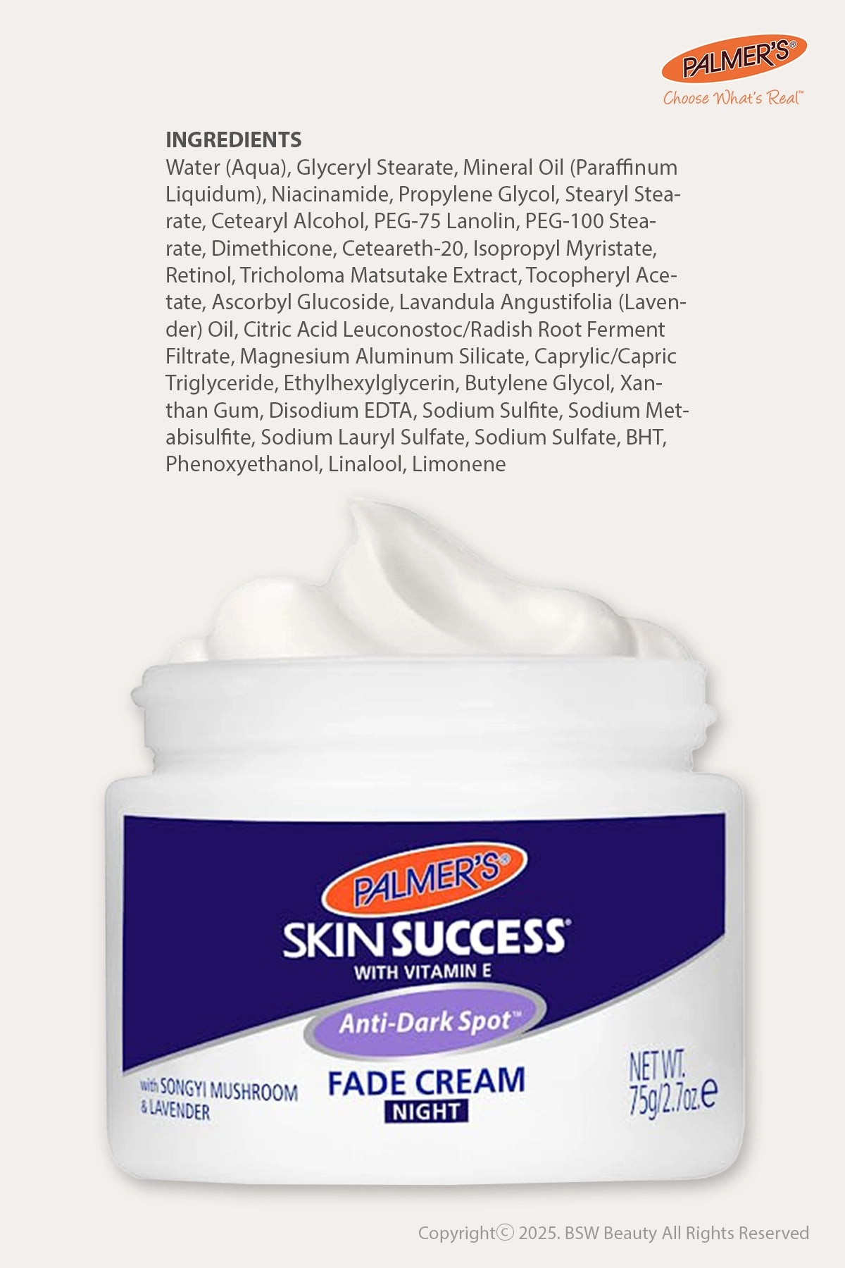 PALMER'S SKIN SUCCESS ANTI-DARK SPOT FADE CREAM
