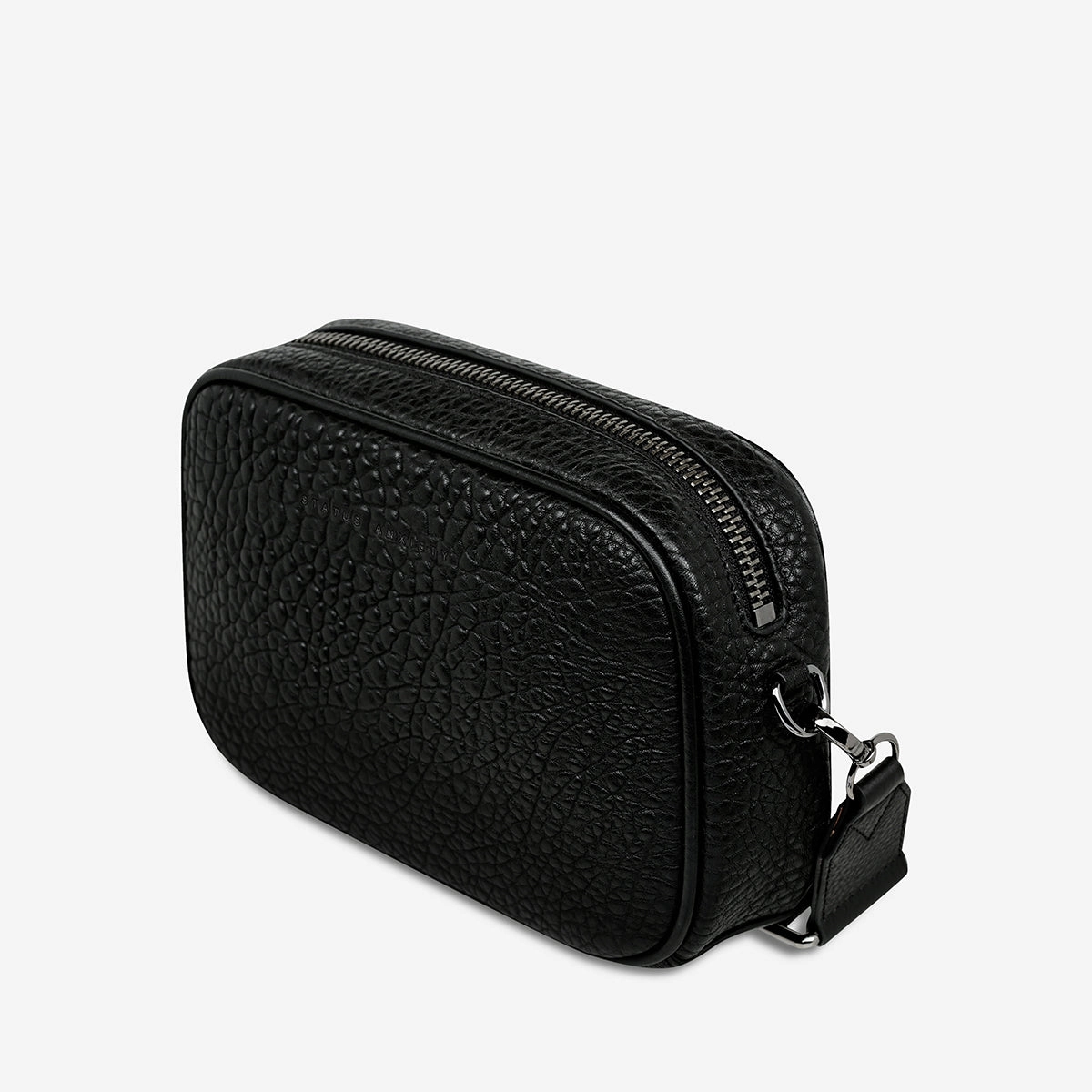 Plunder Bag With Webbed Strap - Black Bubble