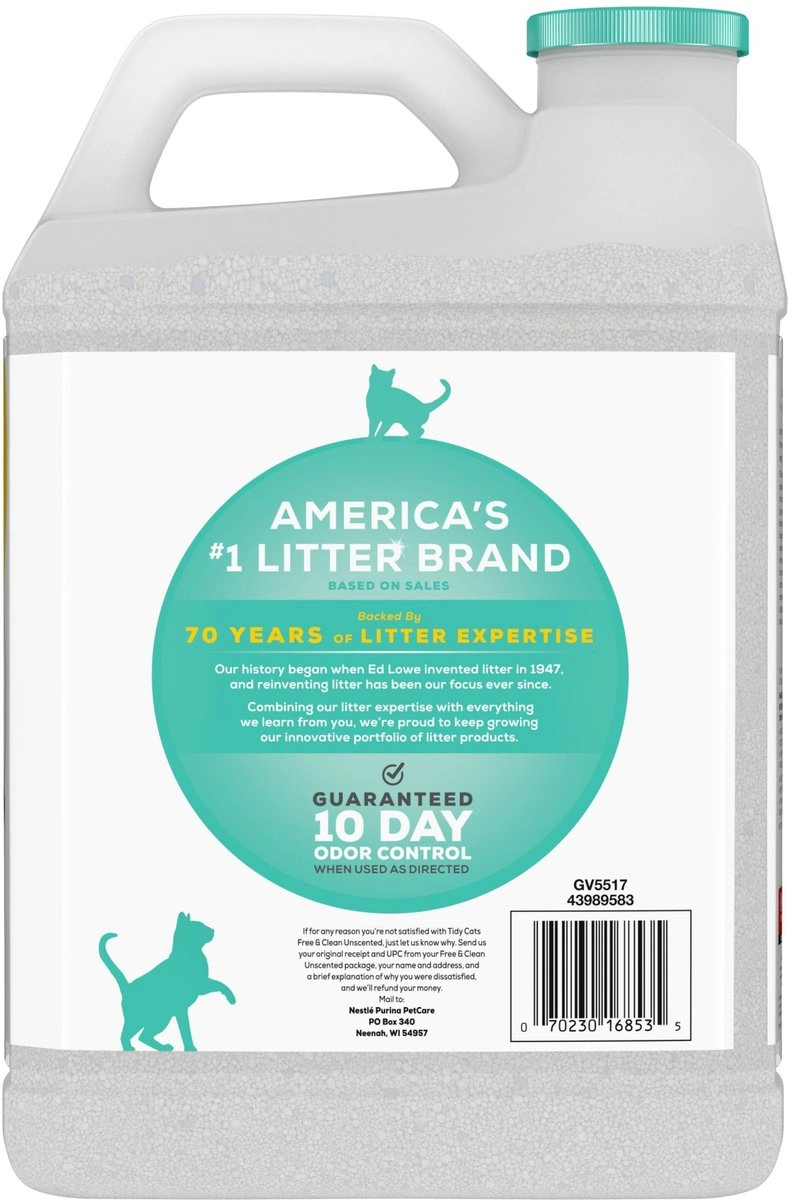 Purina Tidy Cats Free & Clean Unscented Multi-Cat Clumping Cat Litter