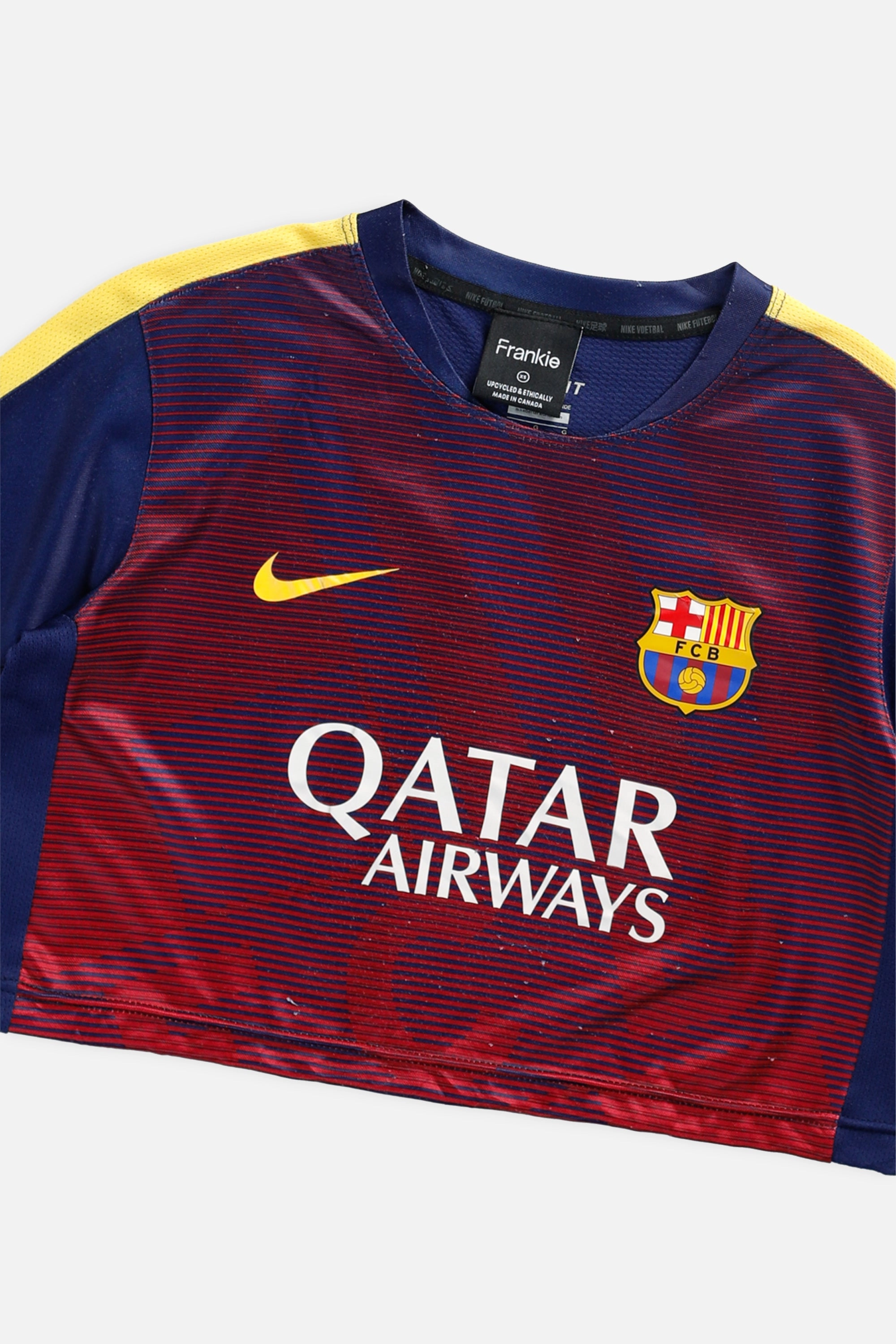 Rework Crop Barcelona Soccer Jersey - XS