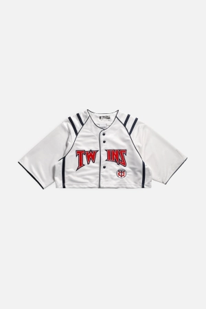 Rework Crop Minnesota Twins MLB Jersey - M