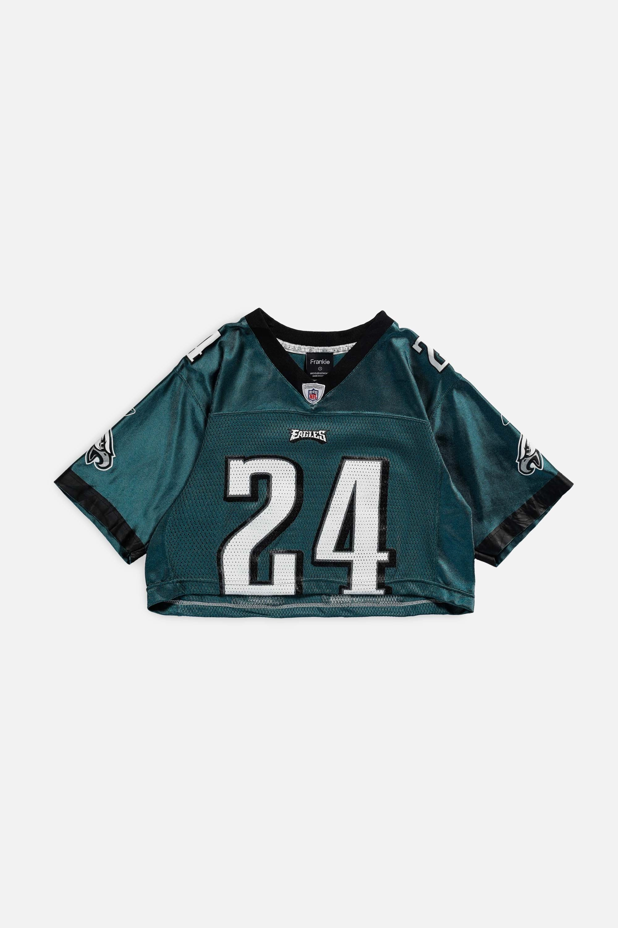 Rework Eagles Crop NFL Jersey - S