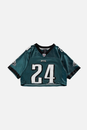 Rework Eagles Crop NFL Jersey - S