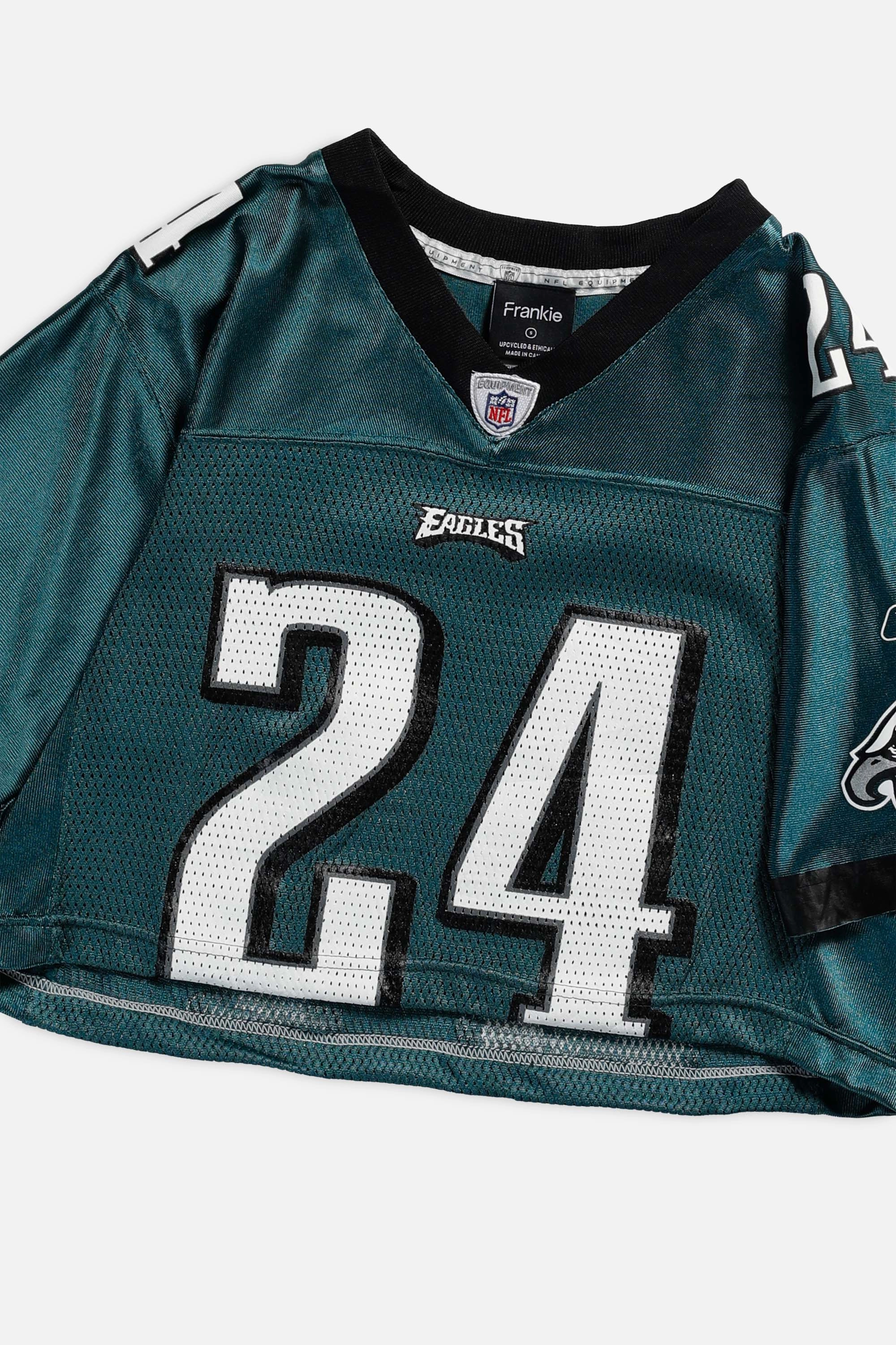 Rework Eagles Crop NFL Jersey - S