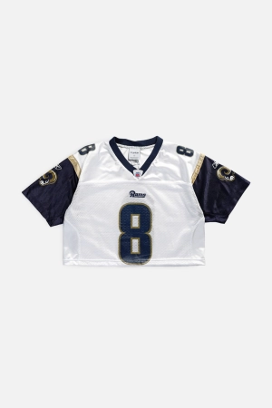 Rework LA Rams Crop NFL Jersey - M