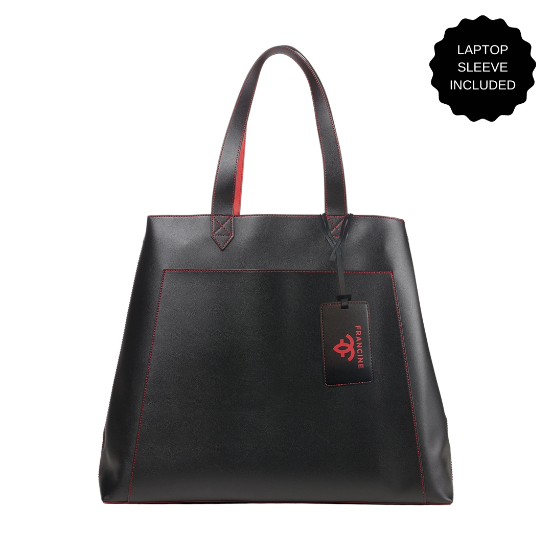 Rouge Noir Tote With Laptop Sleeve 15"