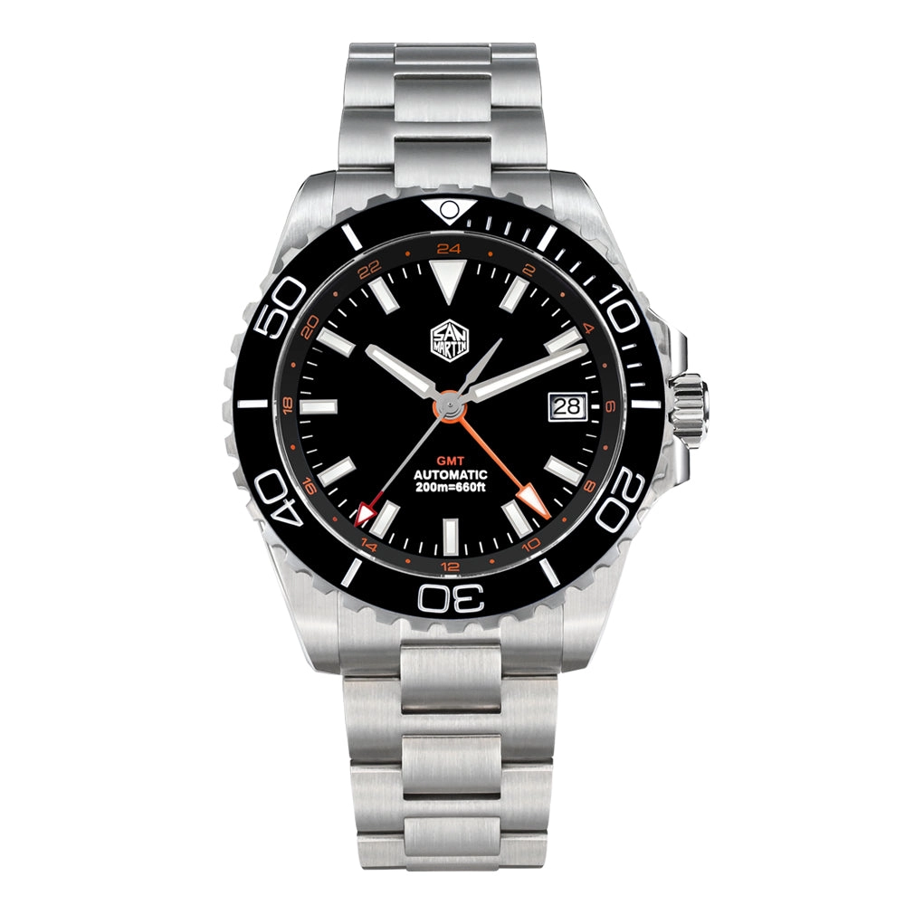 San Martin 39mm Diver GMT Watch SN0136
