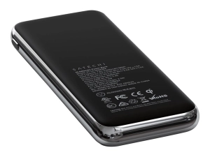 Satechi Quatro - Wireless power bank - 10000 mAh - 18 Watt - 2 output connectors (USB, 24 pin USB-C) - for Apple AirPods (wireless ST-UC10WPBM