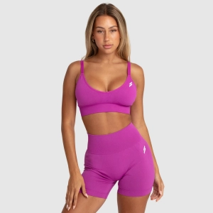 Scrunch 2 Seamless Crop - Pink Voltage