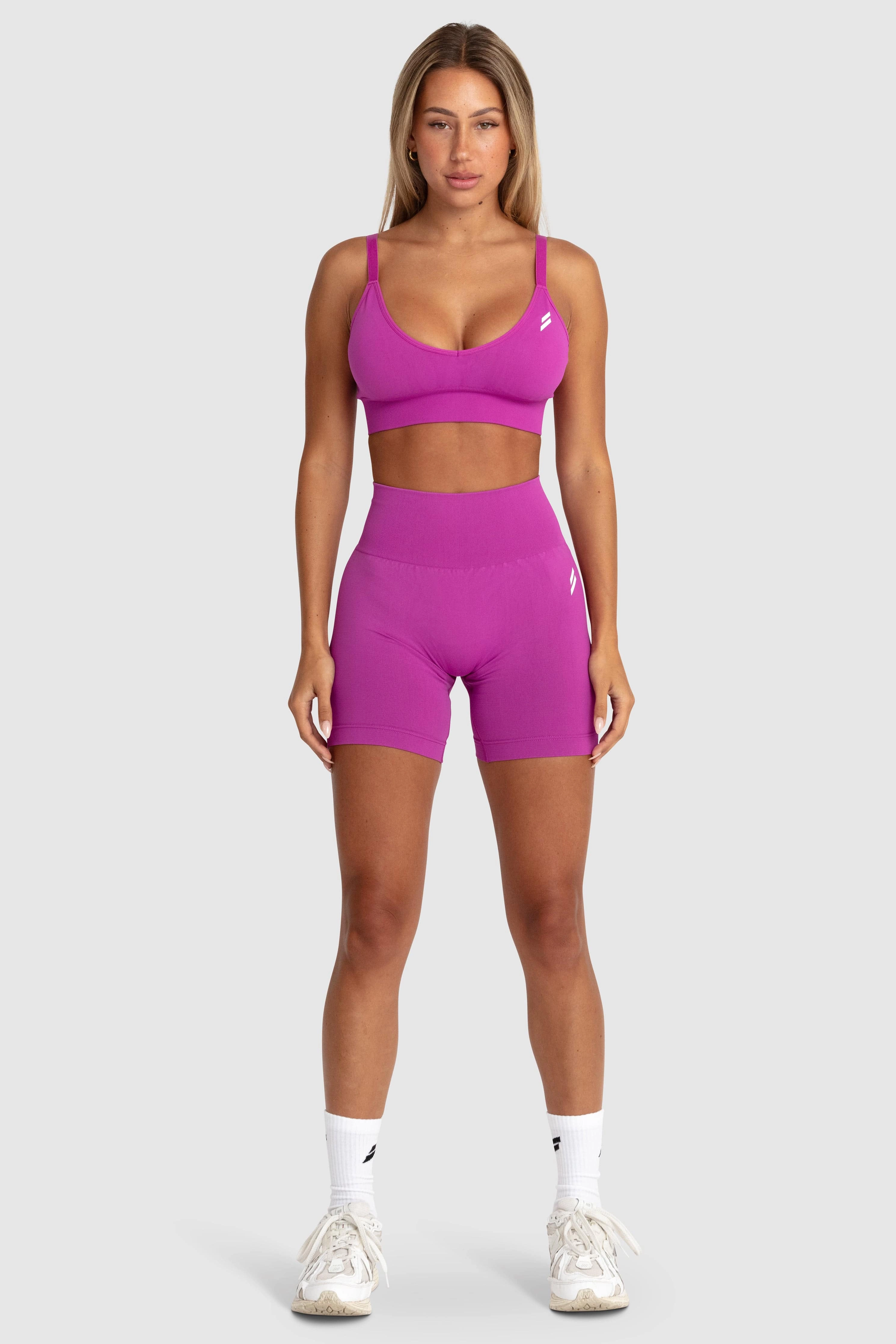 Scrunch 2 Seamless Crop - Pink Voltage