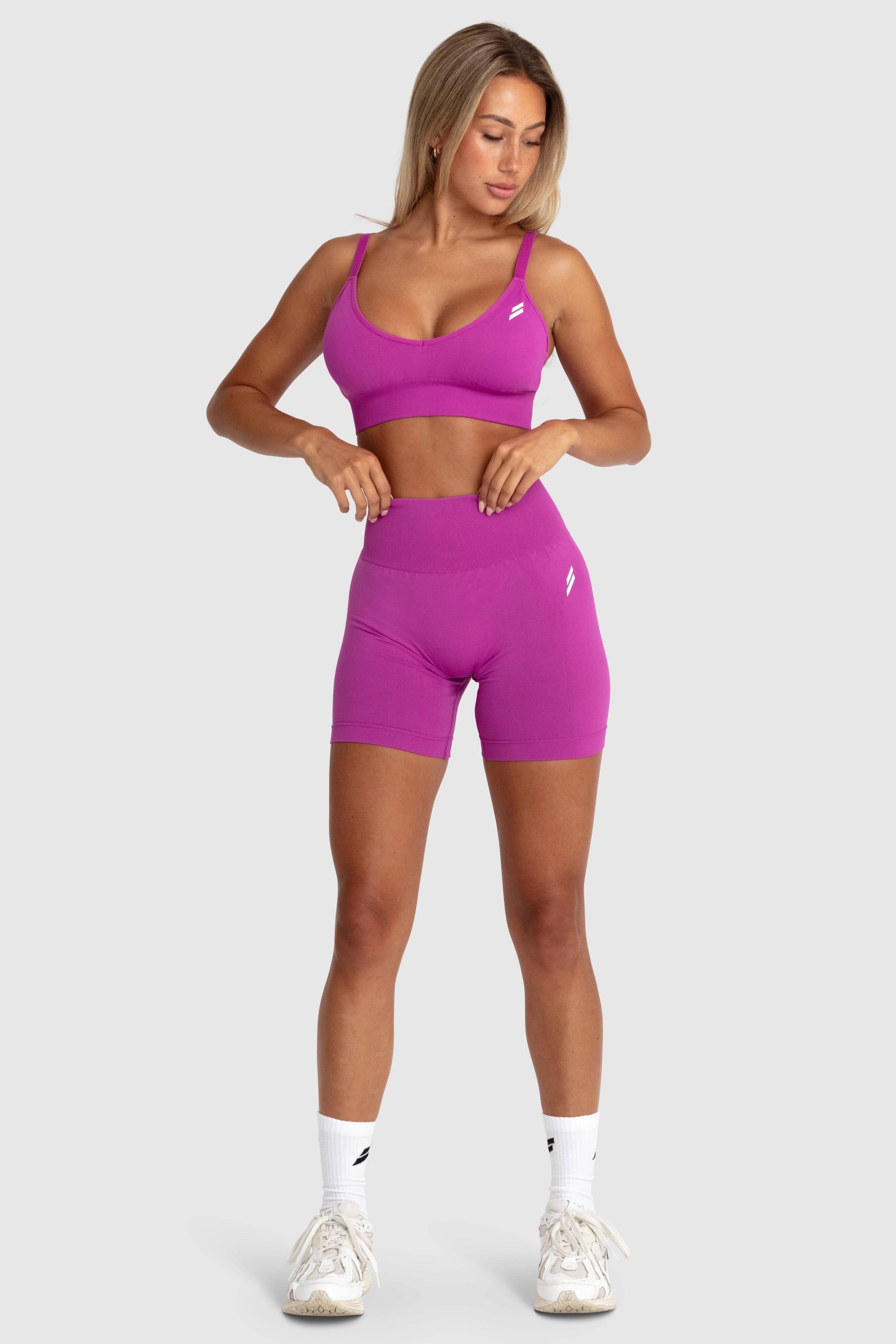 Scrunch 2 Seamless Crop - Pink Voltage