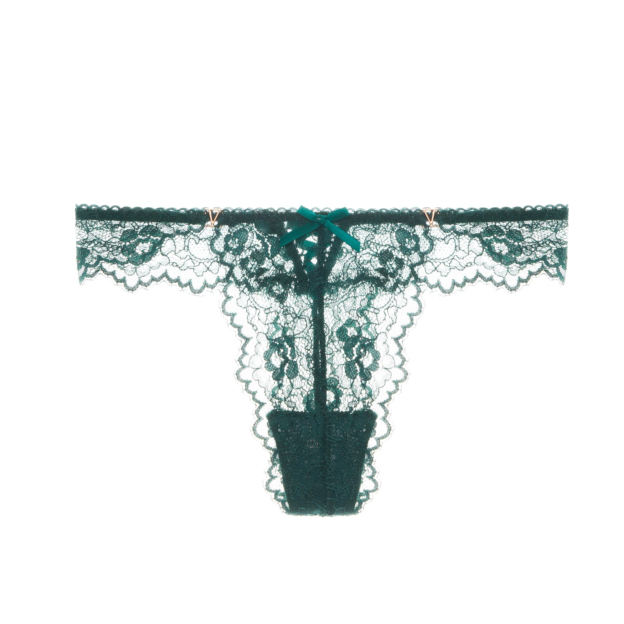 Sexy Lace Low Waist Cutout Back Cross Hot Sheer Thong 4 Color