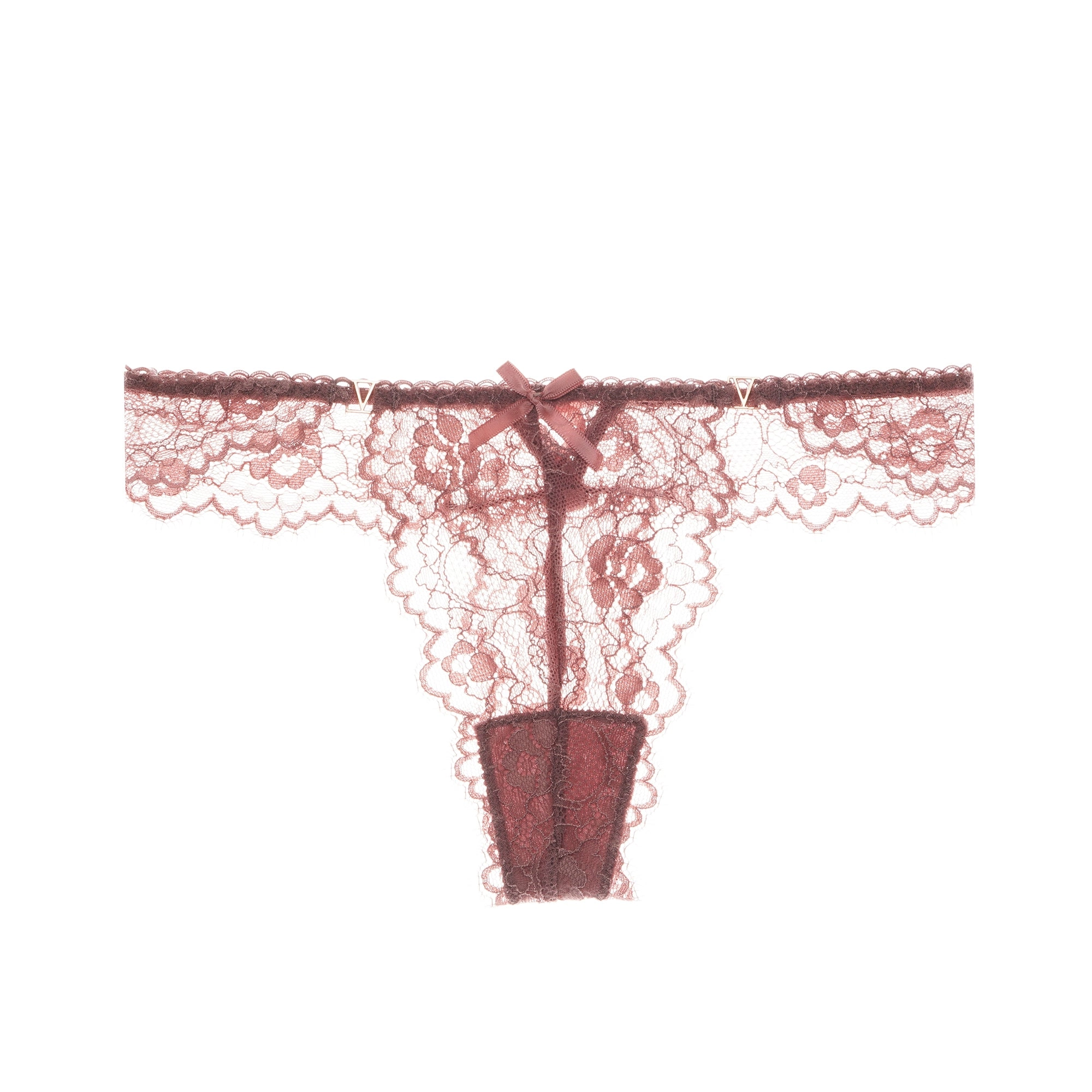 Sexy Lace Low Waist Cutout Back Cross Hot Sheer Thong 4 Color