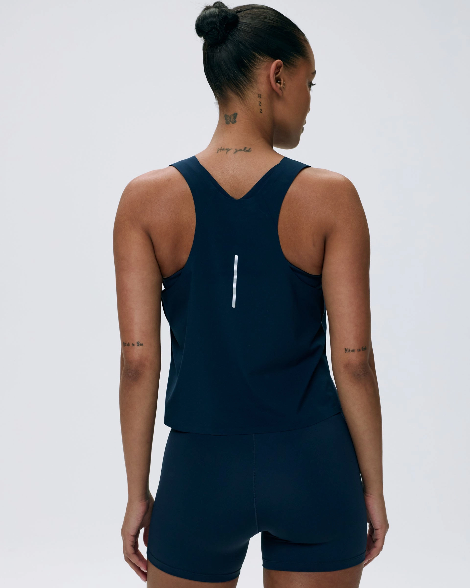 Sleeveless Lightweight Running Vest - Navy Blue