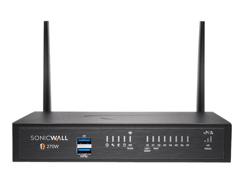 SonicWall TZ270W - Advanced Edition - security appliance - with 3 years TotalSecure - 1GbE - Wi-Fi 5 - 2.4 GHz, 5 GHz - desktop 02-SSC-6855