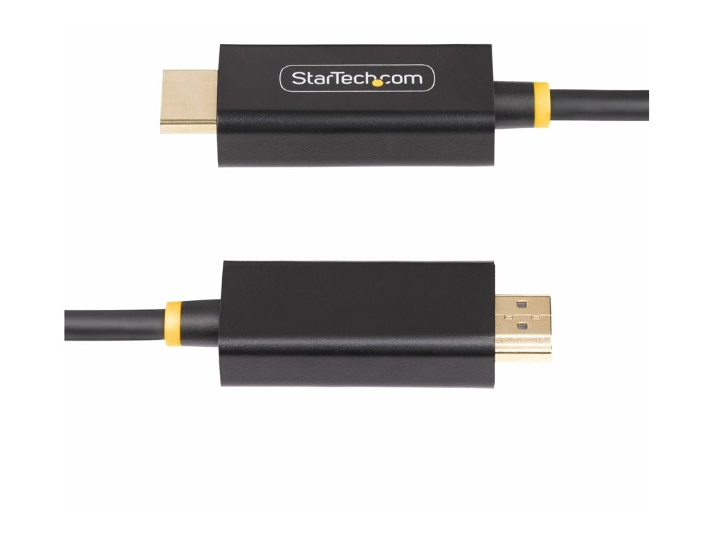 StarTech.com 6.6ft (2m) DisplayPort to HDMI Adapter Cable, 4K 60Hz with HDR, DP to HDMI 2.0b, Active Video Converter, DisplayPort 6F-DP-HDMI-4K60-HDR