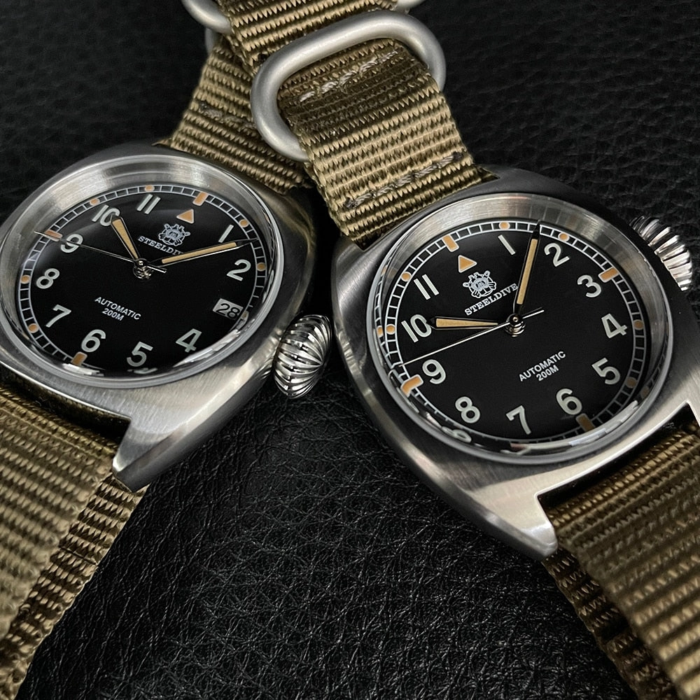 Steeldive SD1907 Automtic British Military W10 Field Watch