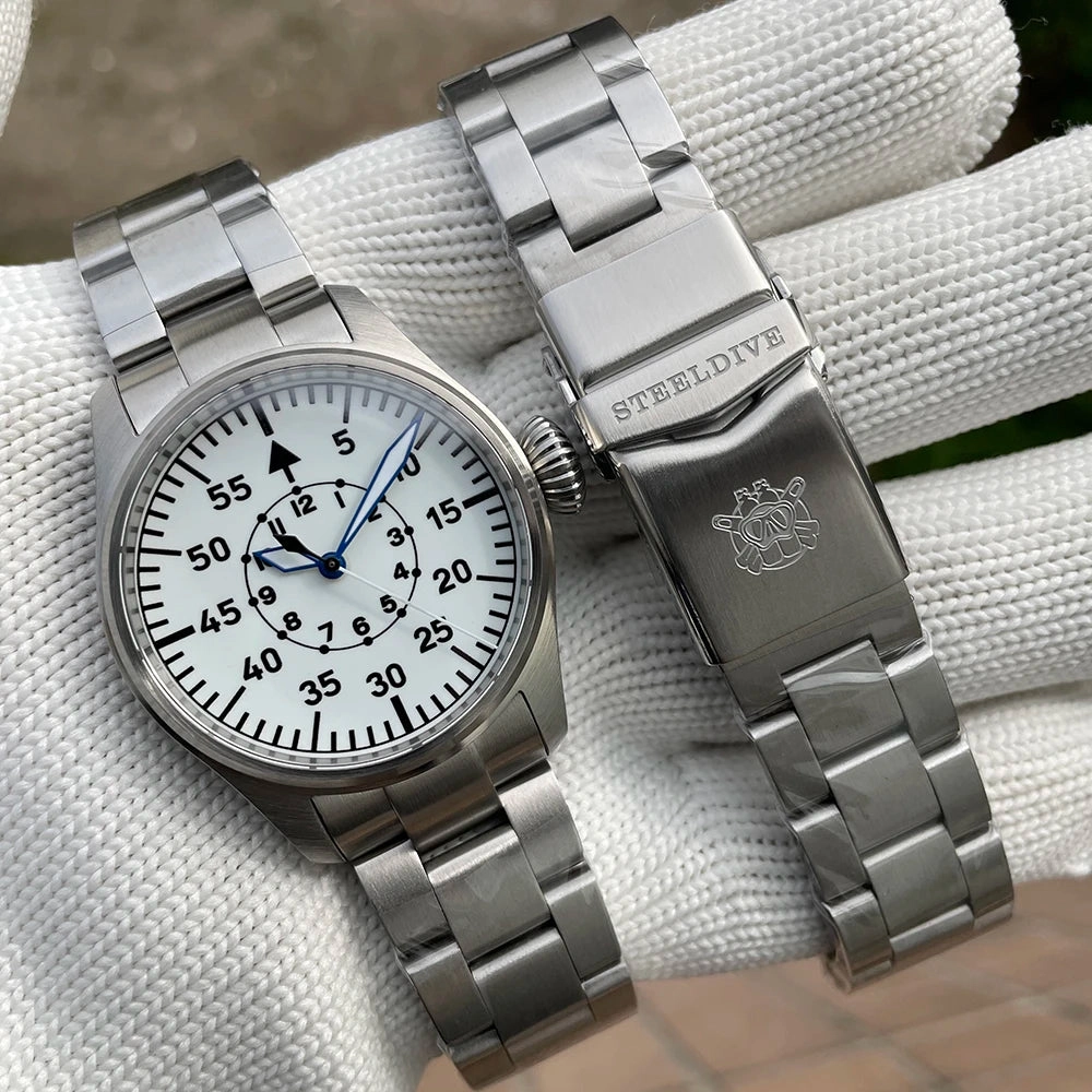 Steeldive SD1928B Military Field Pilot Watch