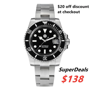 ★SuperDeals★San Martin 40mm Sub Diver Watch SN017GB