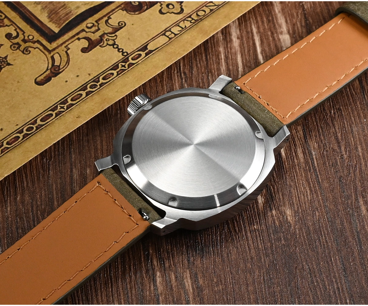 ★SuperDeals★San Martin 40mm Vintage Automatic Men Watch SN0065G
