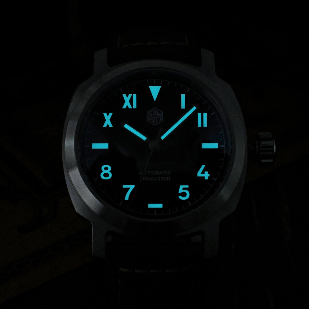 ★SuperDeals★San Martin 40mm Vintage Automatic Men Watch SN0065G