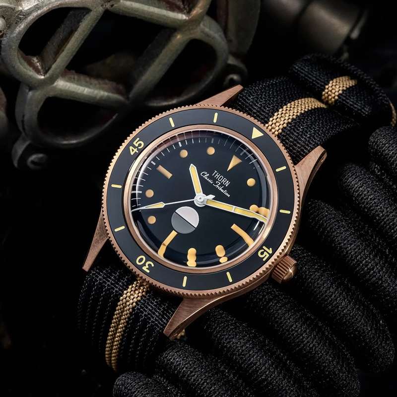 Thorn Retro 50-fathoms Bronze Diver Watch