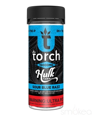 Torch 15000mg Delta 9   THCP Hulk Gummies - Sour Blue Razz