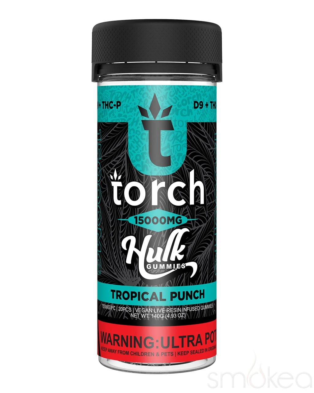 Torch 15000mg Delta 9   THCP Hulk Gummies - Tropical Punch