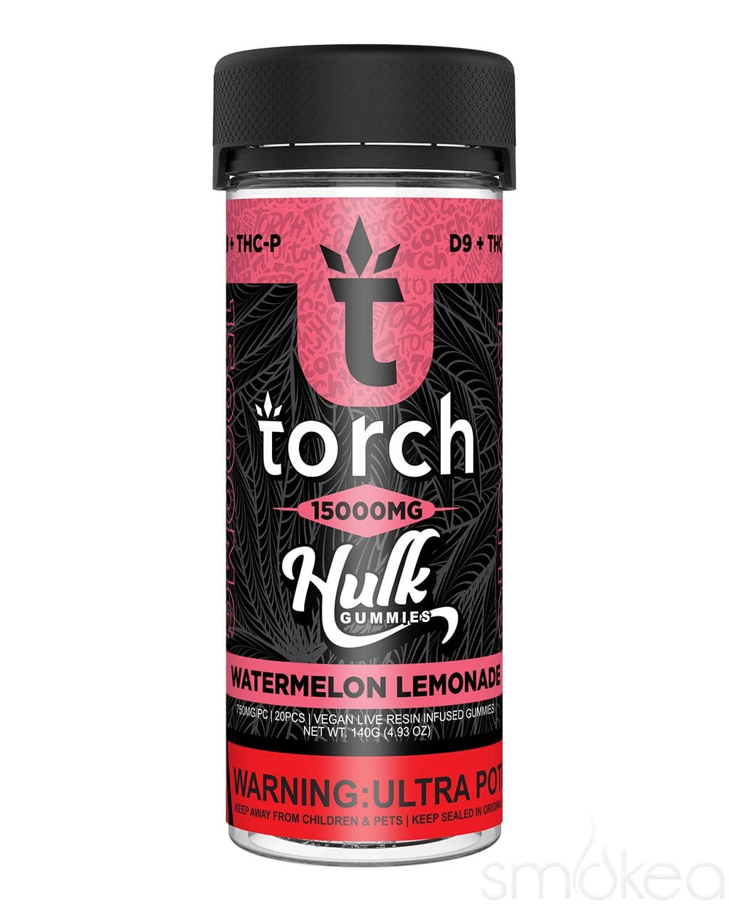 Torch 15000mg Delta 9   THCP Hulk Gummies - Watermelon Lemonade
