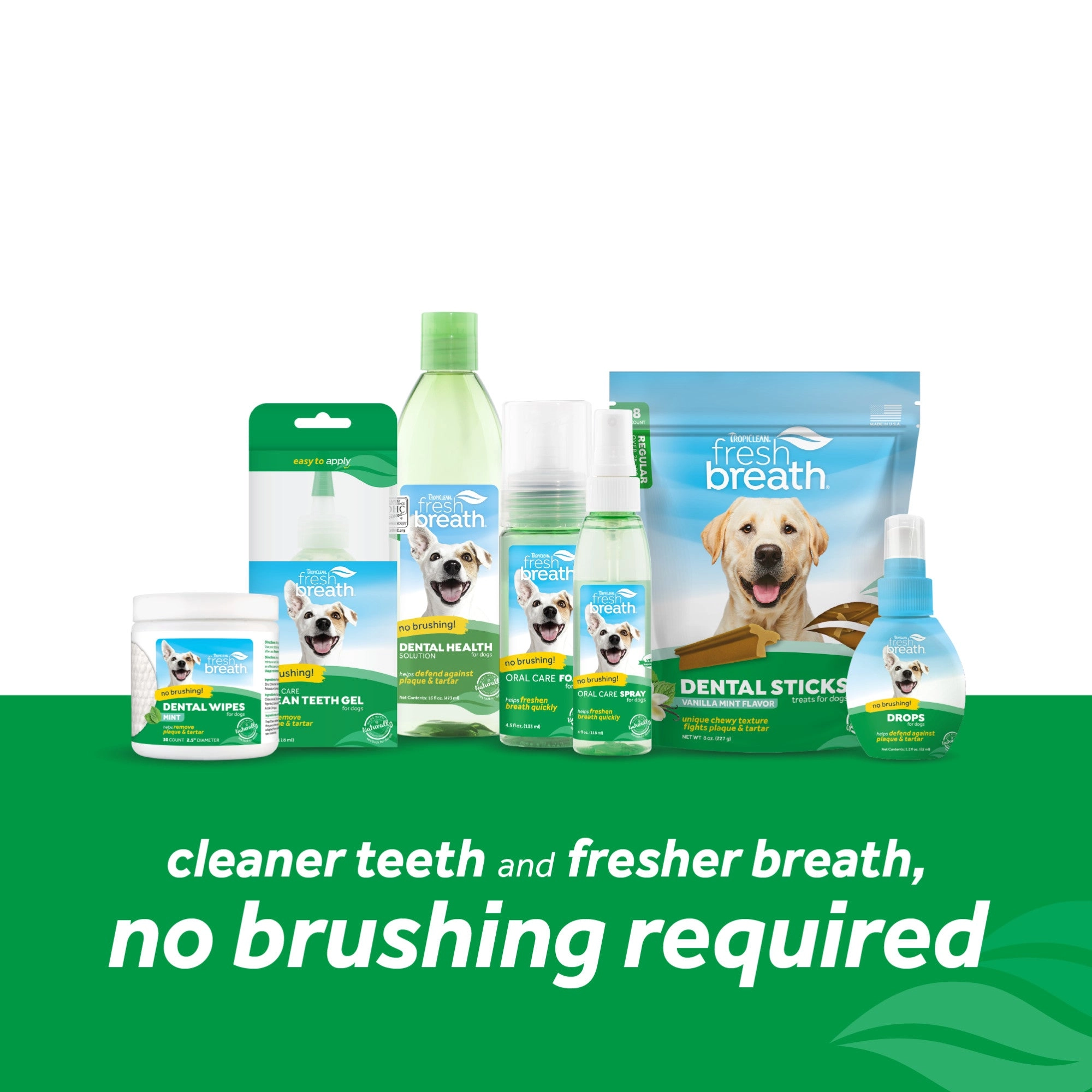 TropiClean Fresh Breath Mint Foam for Pets, 4.5oz