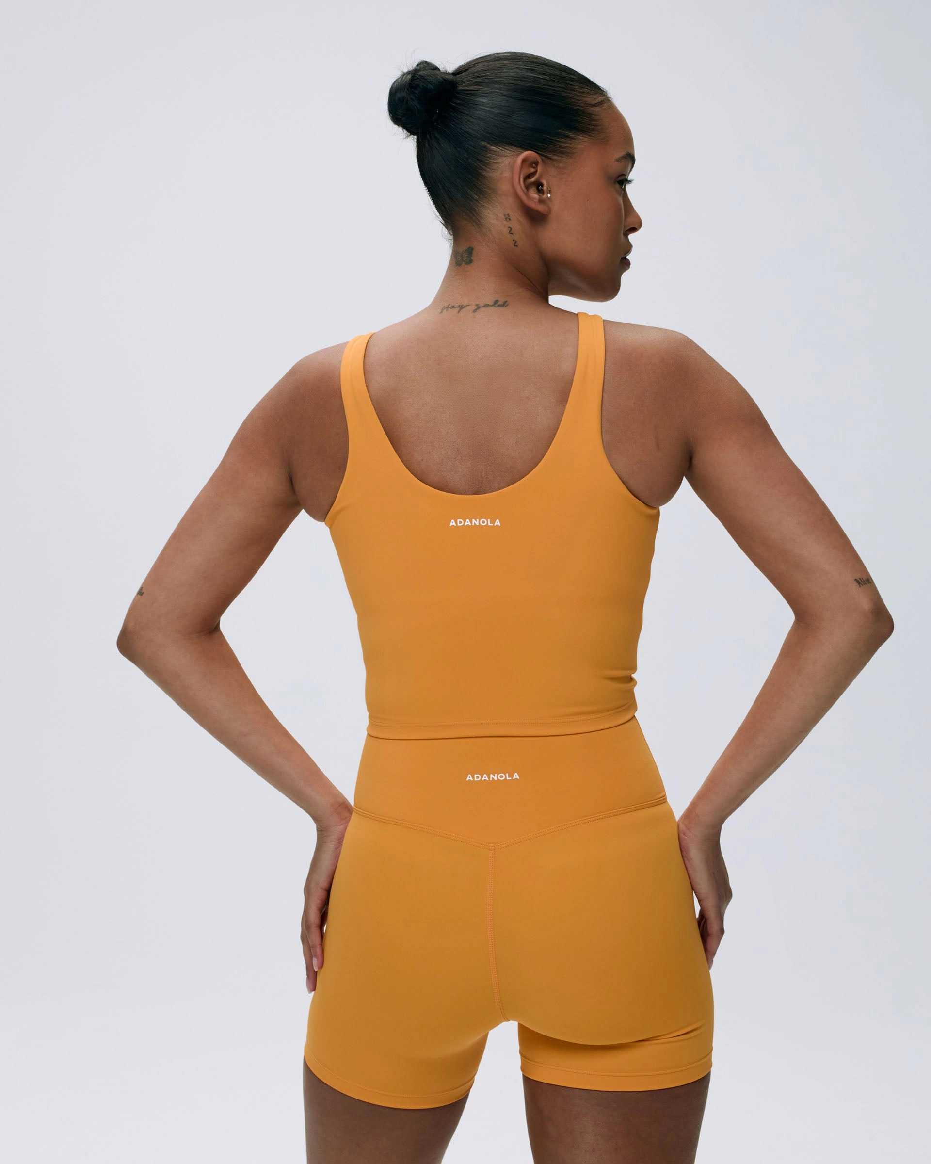 Ultimate Ultra Crop Shorts - Mango Orange