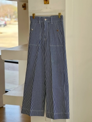 Vi32118 Striped Denim Pants