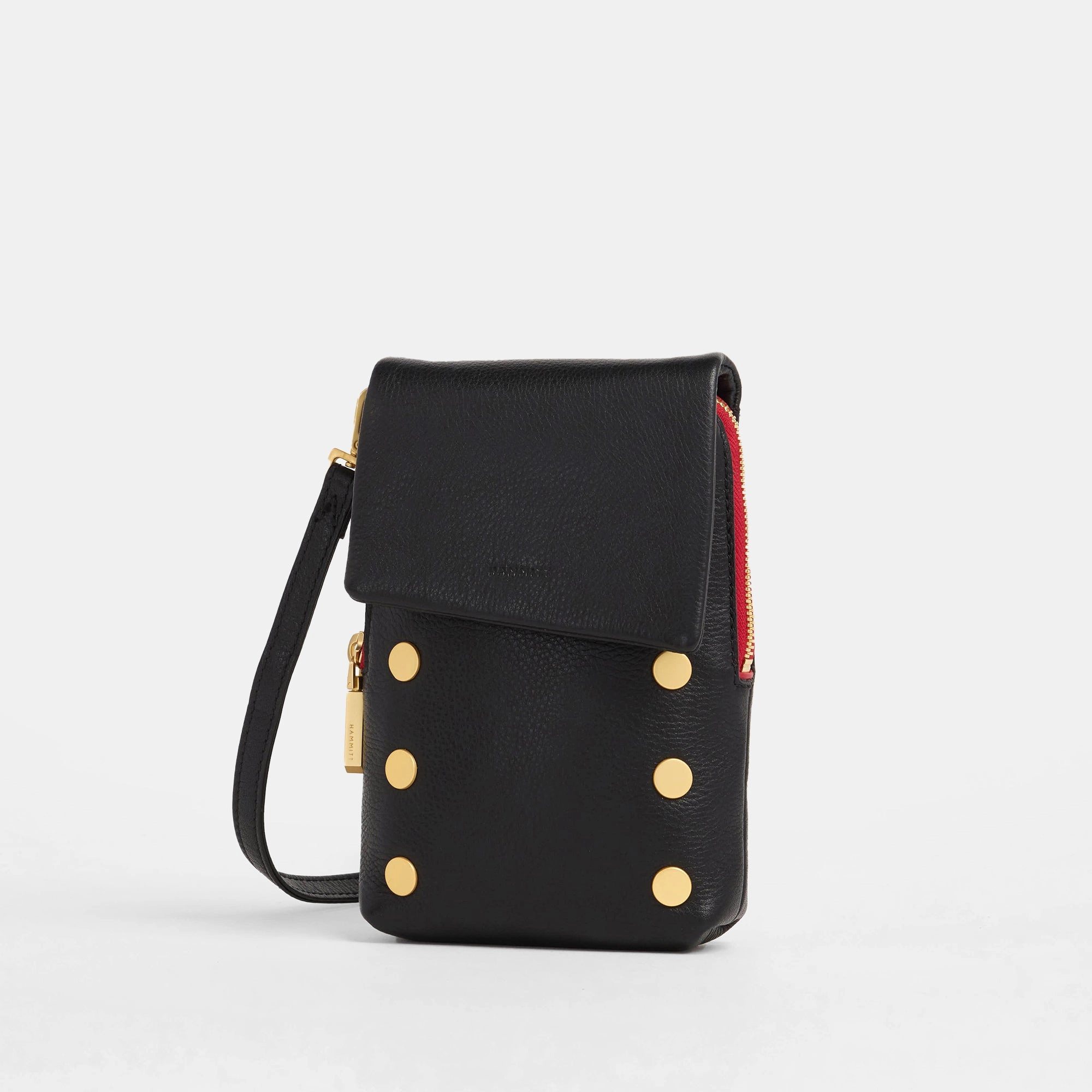 VIP Mobile | Black/Brushed Gold Red Zip