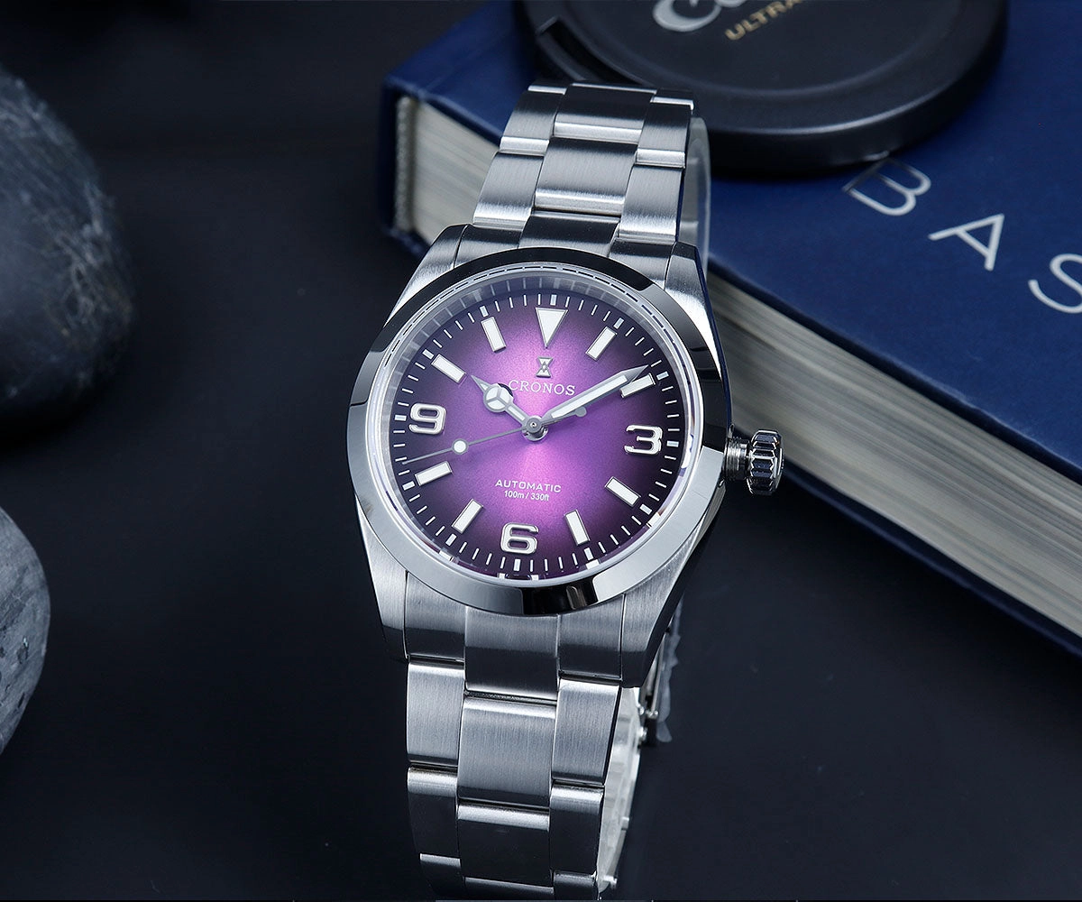 ★Weekly Deal★Cronos 36mm PT5000 Automatic Men Watch L6032