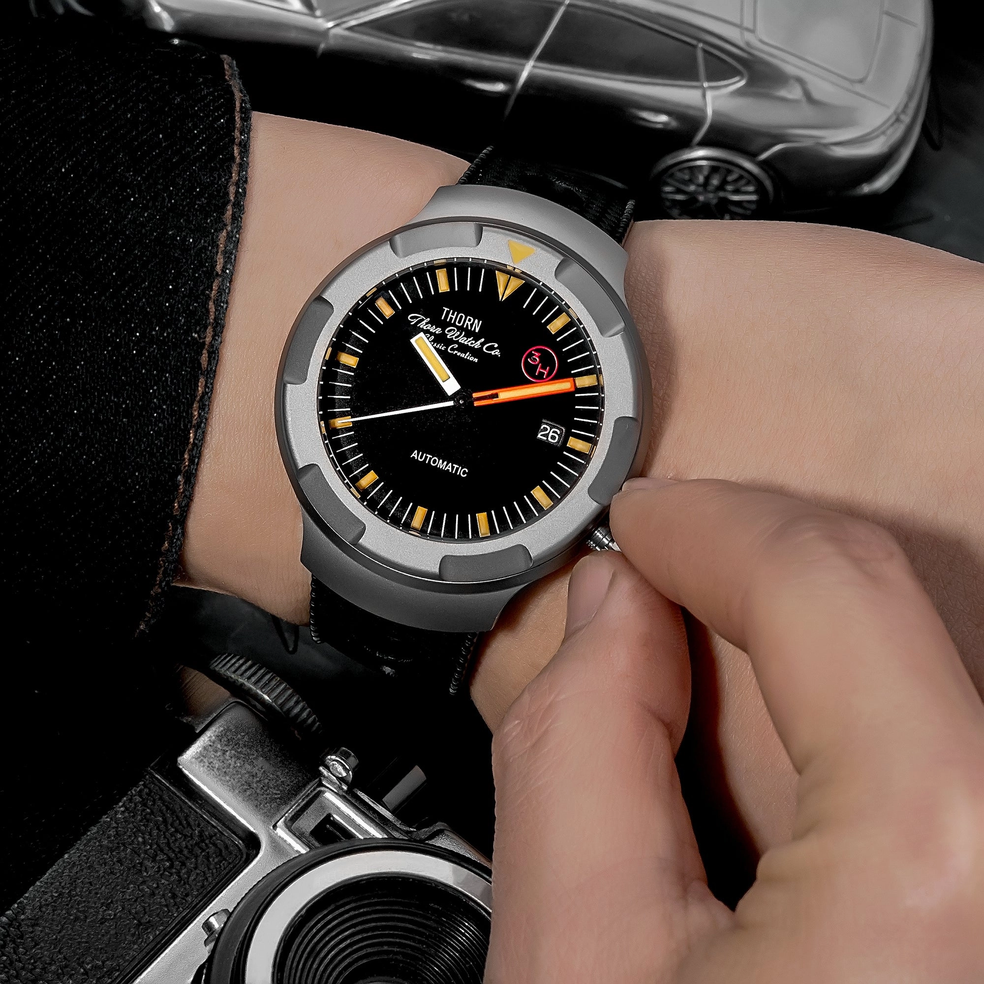 ★Weekly Deals★Thorn T011 Titanium Vintage Men Watch