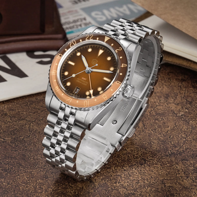 ★Weekly Deals★Watchdives WD6542 38mm GMT Men Watch