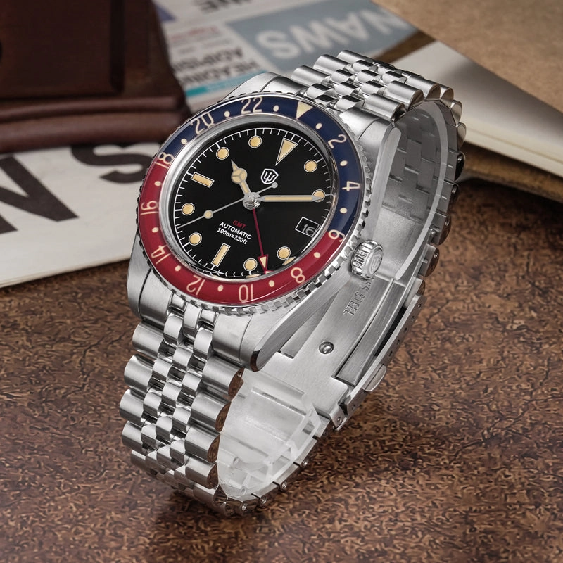 ★Weekly Deals★Watchdives WD6542 38mm GMT Men Watch