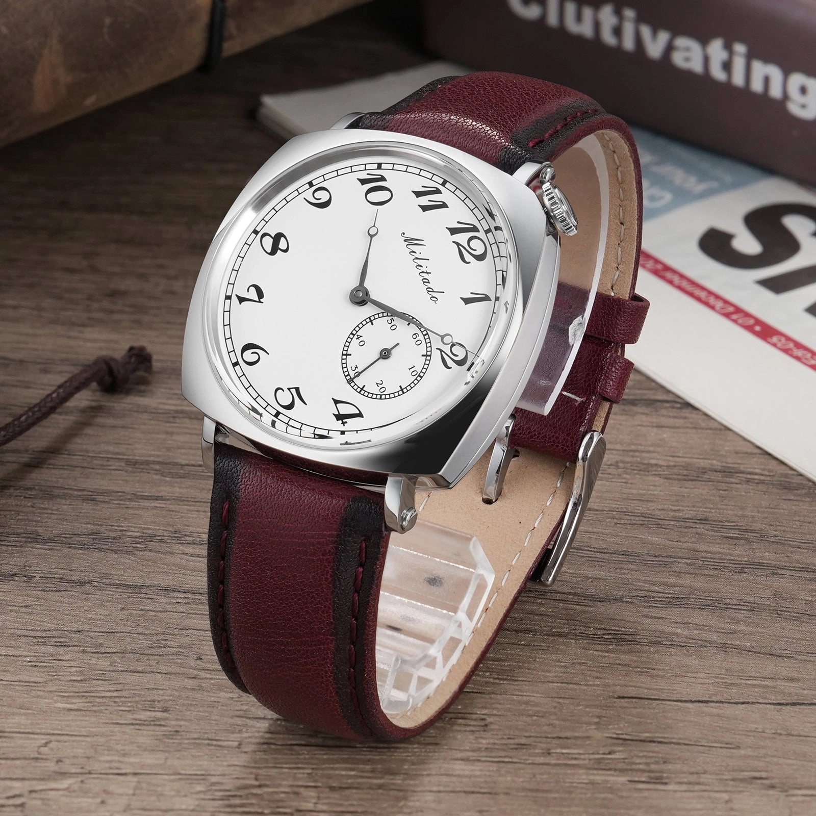 ★WeeklyDeals★Militado 1921 36mm ST1701 Mechanical Watch