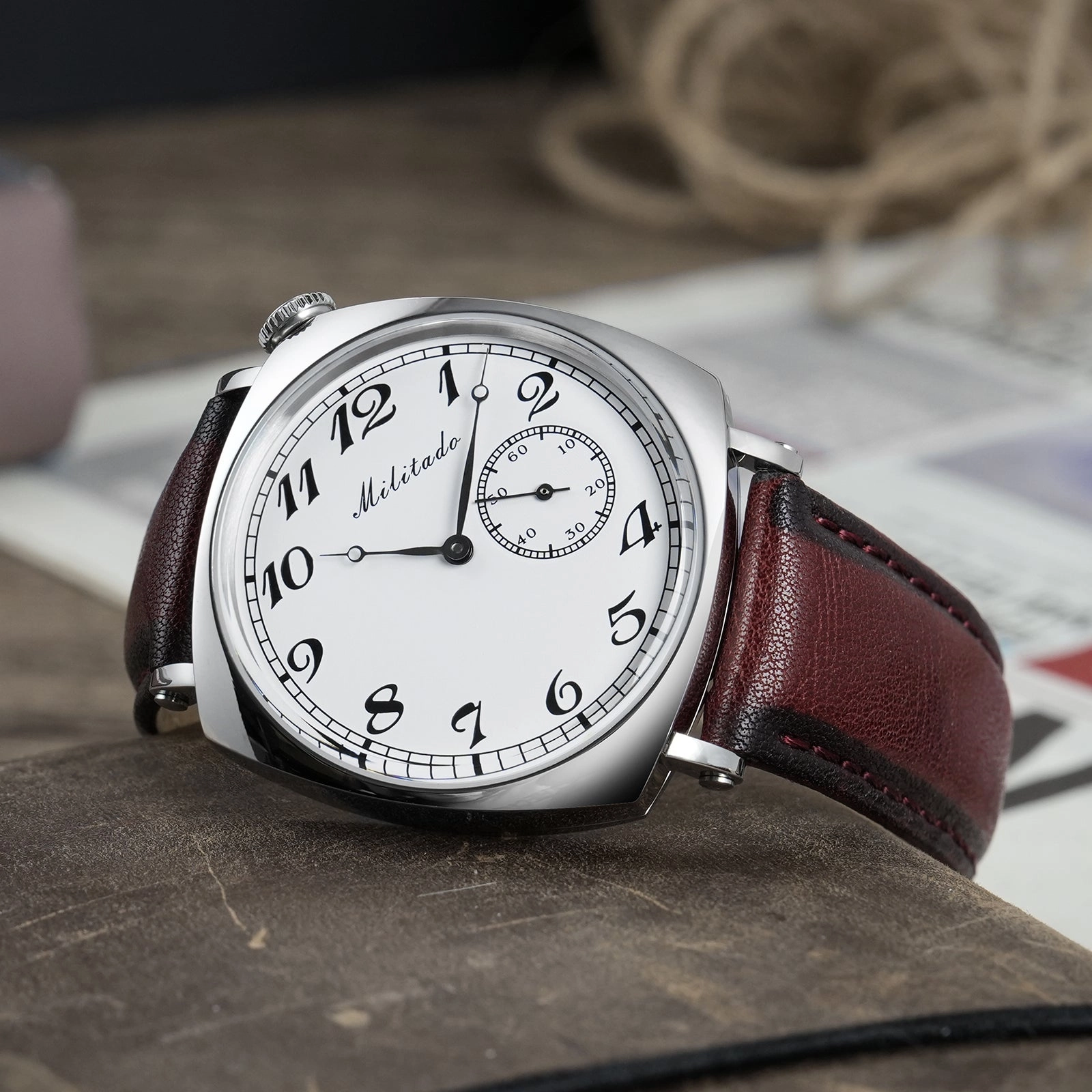 ★WeeklyDeals★Militado 1921 36mm ST1701 Mechanical Watch