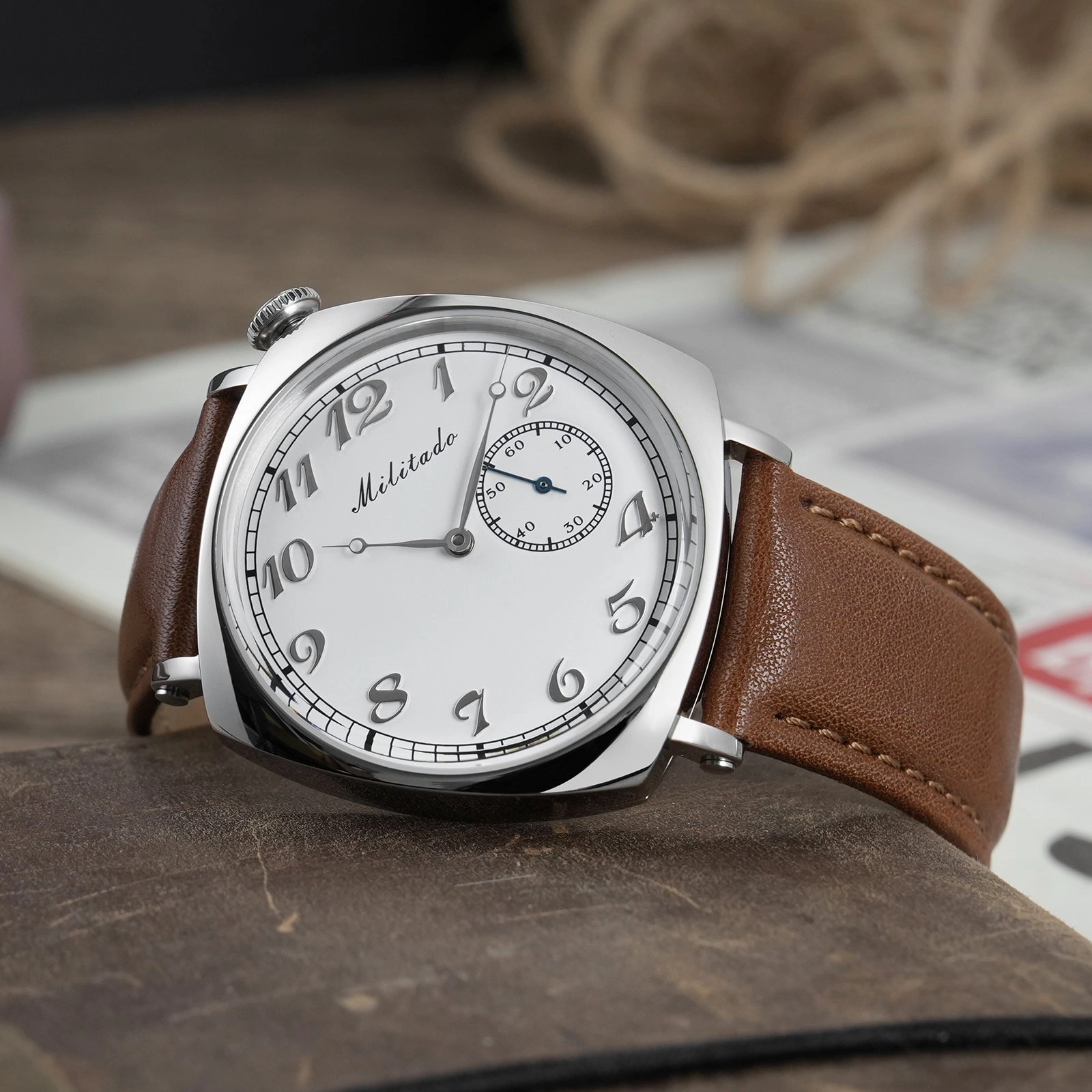 ★WeeklyDeals★Militado 1921 36mm ST1701 Mechanical Watch