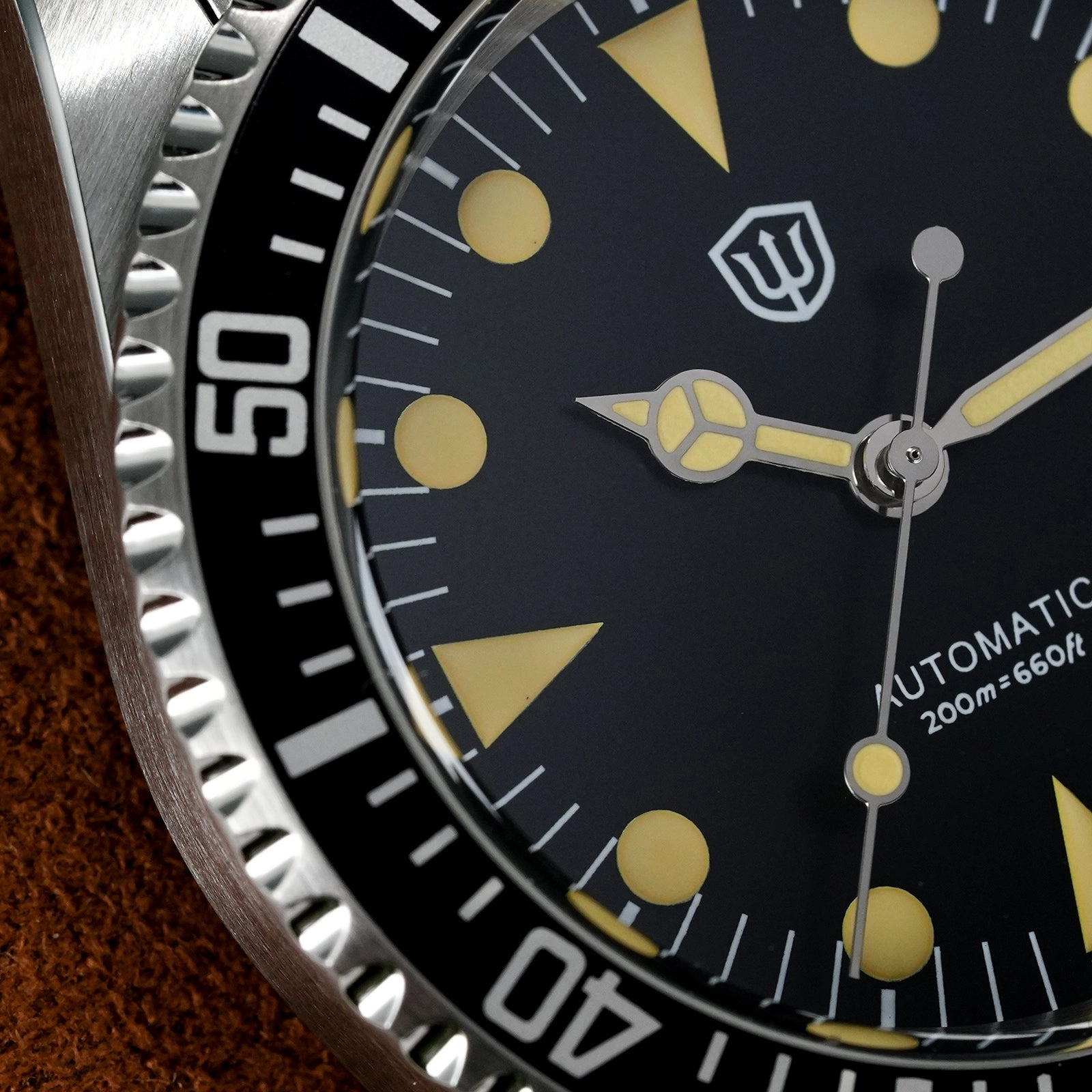 ★WeeklyDeals★Watchdives WD5513 38mm Vintage Sub Dive Watch
