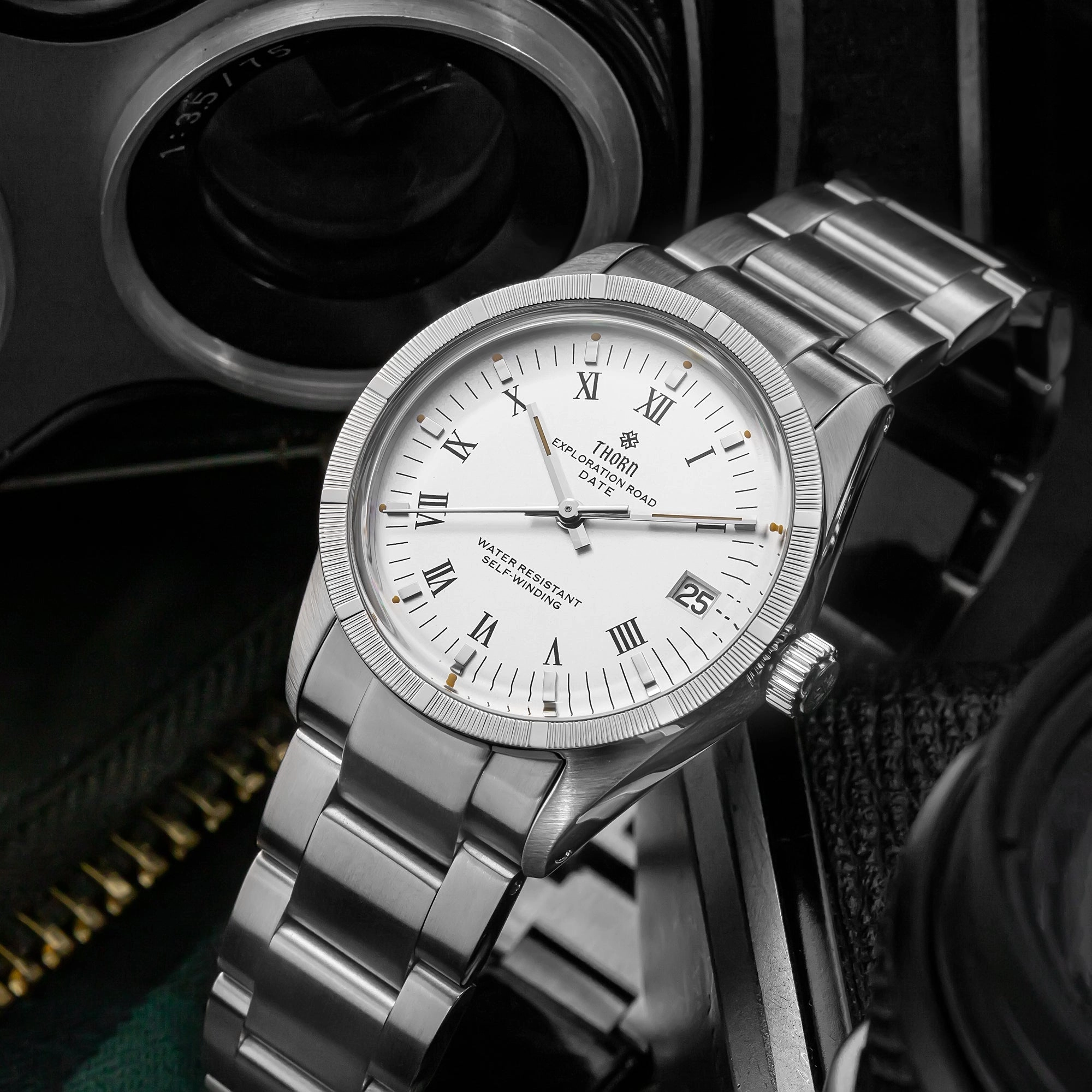 ★WeeklyDeal★Thorn 34mm PT5000 Retro Mechanical Watch T004