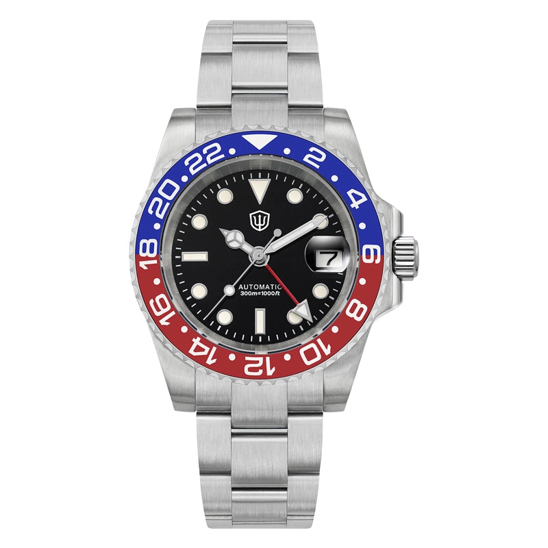 ★WeeklyDeal★Watchdives WD16760 NH34 Sub GMT Watch