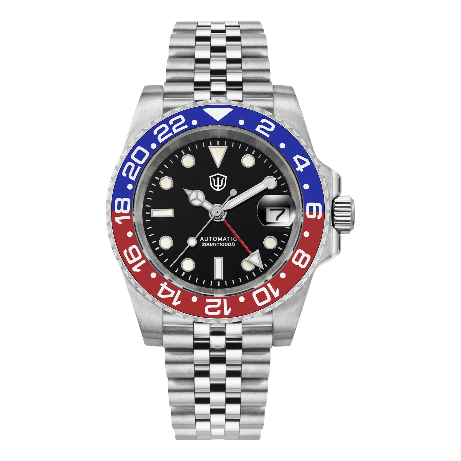 ★WeeklyDeal★Watchdives WD16760 NH34 Sub GMT Watch
