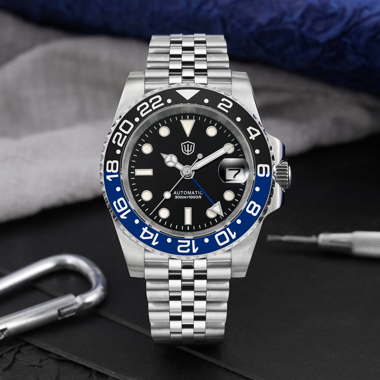 ★WeeklyDeal★Watchdives WD16760 NH34 Sub GMT Watch
