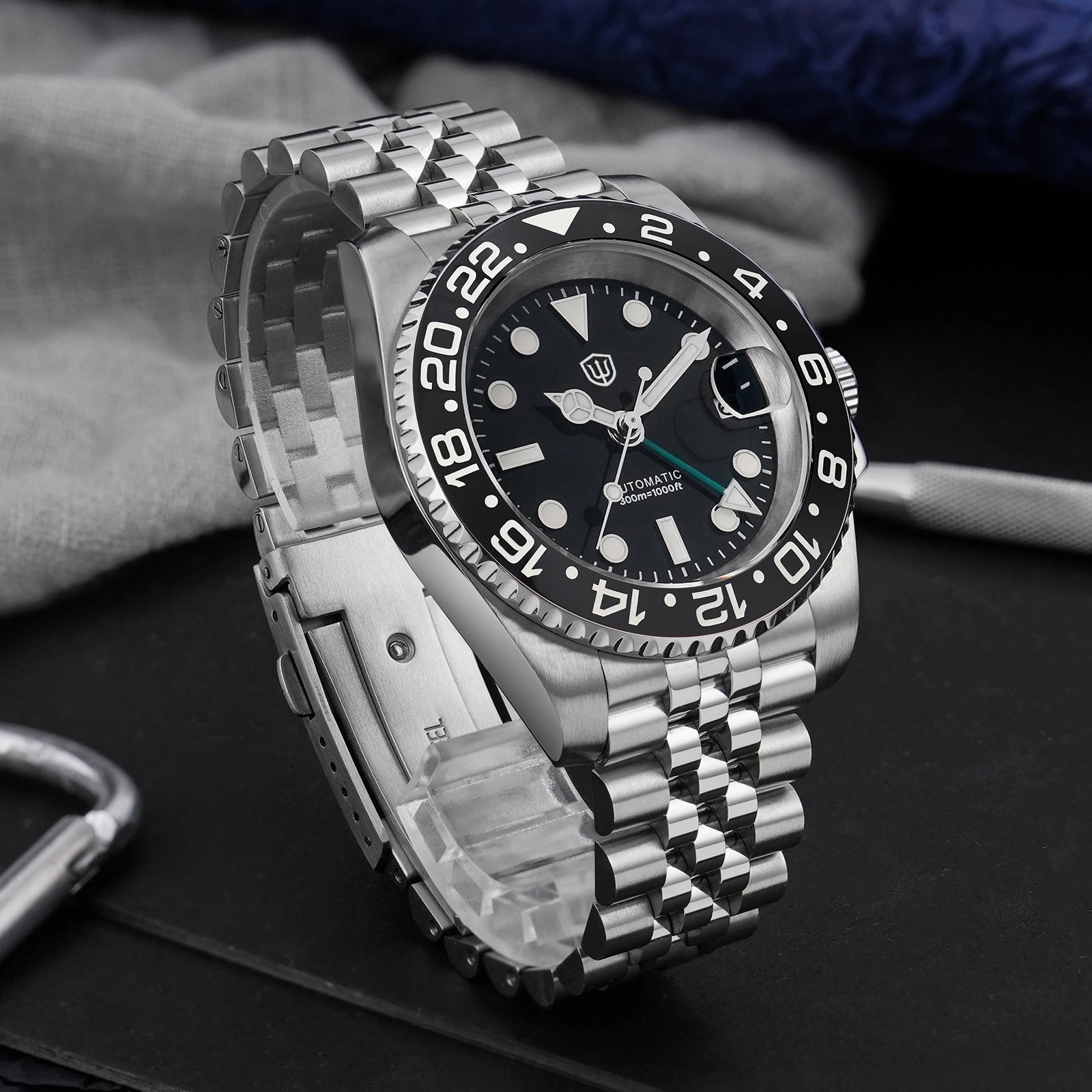 ★WeeklyDeal★Watchdives WD16760 NH34 Sub GMT Watch