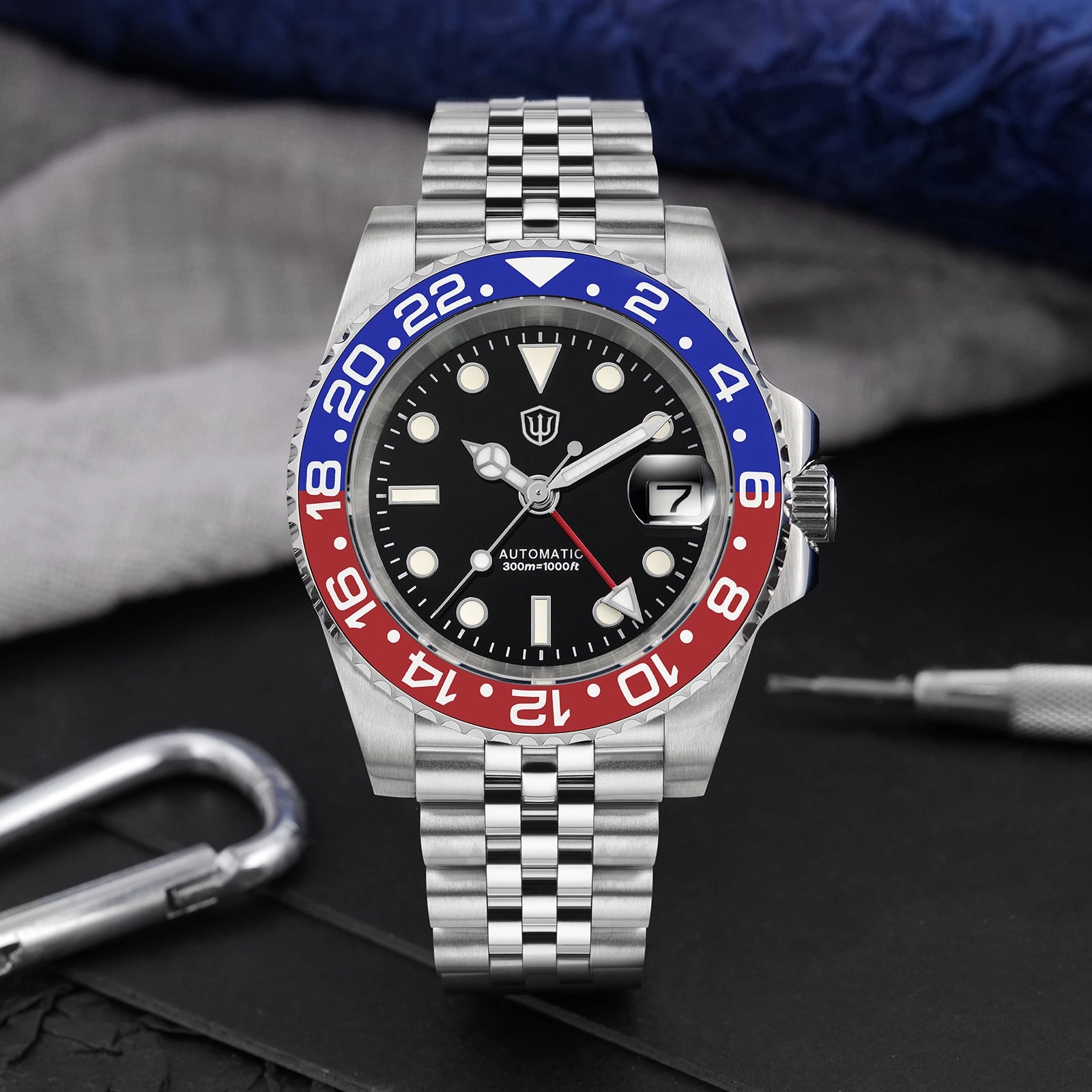 ★WeeklyDeal★Watchdives WD16760 NH34 Sub GMT Watch